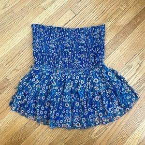 Isabel Marant Silk Floral Ruffle Skirt